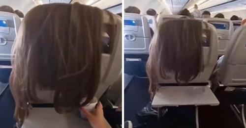 Woman Calls Plane Passenger ‘Very Weird’ For Draping Their Hair Onto Her Tray Table