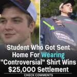 “Student Wins $25,000 Settlement Over “Controversial” Shirt”!! Look what was written…