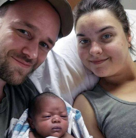 White mom going viral after birth of Black baby, but husband is white