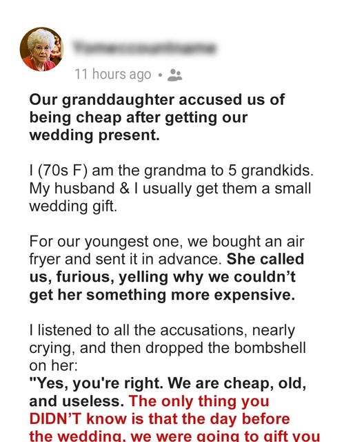 GRANDDAUGHTER FOUND HER GRANDPARENTS’ WEDDING GIFT CHEAP