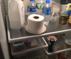 If You Find a Roll of Toilet Paper in Your Fridge, Here’s What It Means