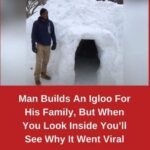 Man Builds An Igloo For His Family, But When You Look Inside You’ll See Why It Went Viral