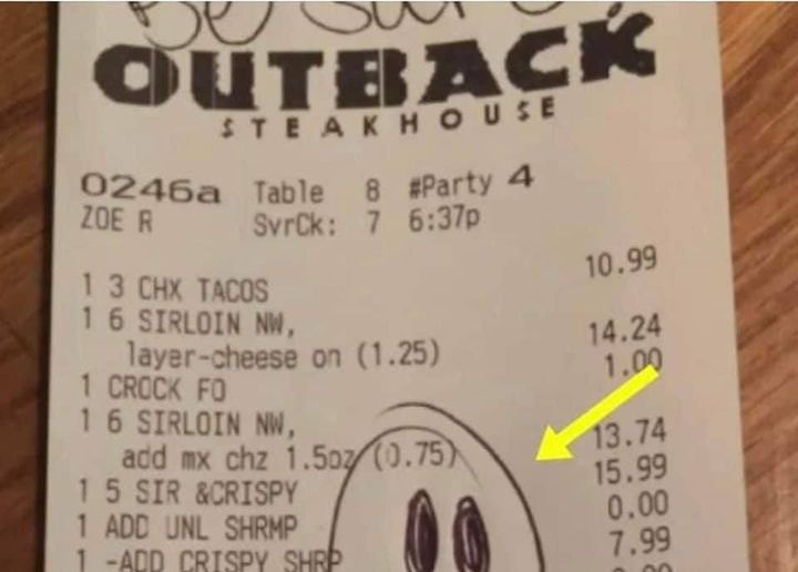 Four police officers grab a bite after a long shift – can’t believe what’s then written on their receipt