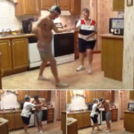 Late Night Kitchen Cleaning Session Turns Into Mom And Son Dance Session In A Moment