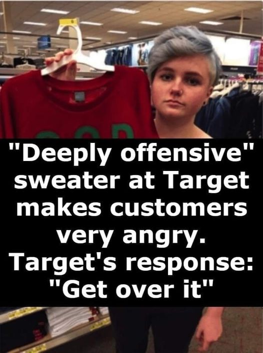 Sweater At Target Labeled ‘Deeply Offensive’ Target Responds: Get Over It