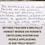 Retired educator’s candid remarks to parents criticizing the system gain widespread attention