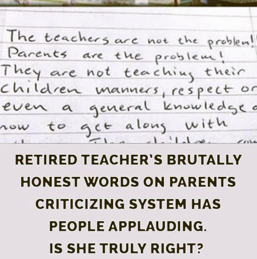 Retired educator’s candid remarks to parents criticizing the system gain widespread attention