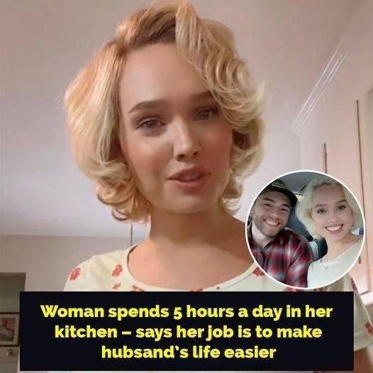 Women spends 5 hours a day in her kitchen – says it’s her job to make husband’s life easier