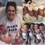 Mom has quadruplets without using fertility, then doctor notices something special