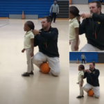 Mom Sees Candid Footage Of Basketball Coach Tying Her Daughter’s Hair & Thanks Him Publicly