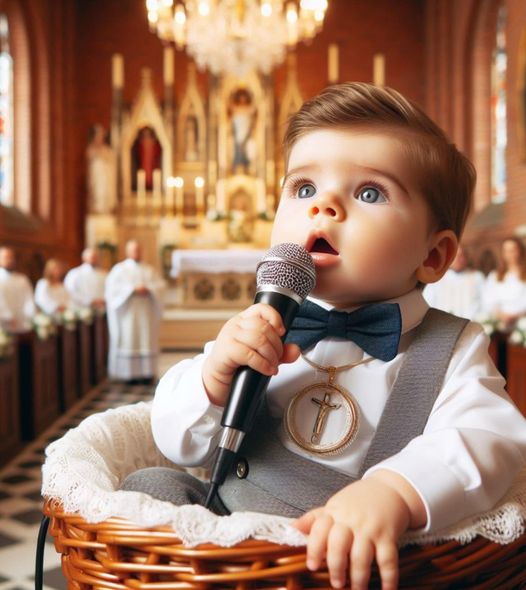 ‘A true miracle’: A 6-month-old baby starts singing inside a church. Everybody enjoyed it