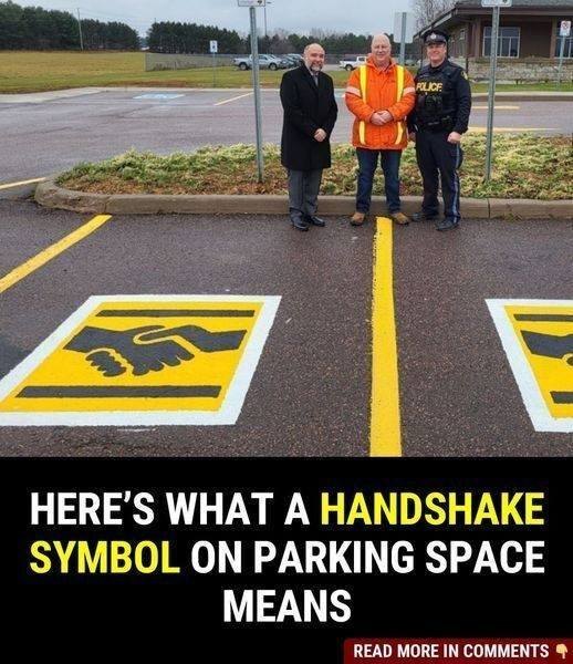 A new symbol is showing up on some parking spaces!