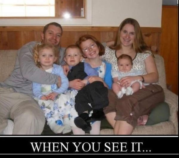 Can you yet see the horrible truth hidden in this family photo?