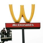 McDonald’s has turned its golden arches upside down to make a distinctive statement.