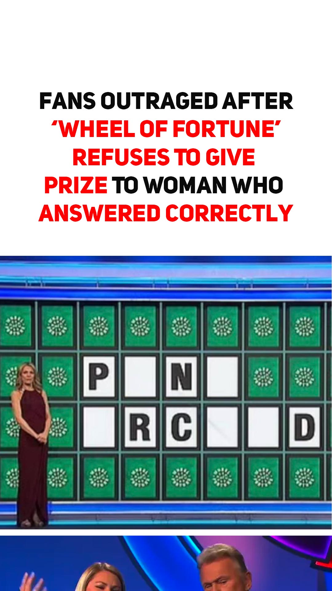 Fans Outraged After ‘Wheel Of Fortune’ Refuses To Give Prize To Woman Who Answered Correctly