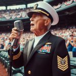 Navy Veteran Gerald Wilson Amazes Crowd with Soulful National Anthem