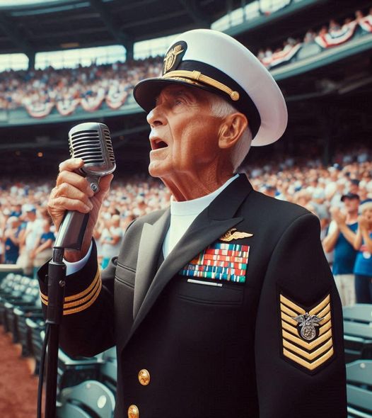 Navy Veteran Gerald Wilson Amazes Crowd with Soulful National Anthem