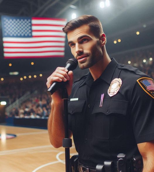 Police Officer Becomes Viral Sensation with an Incredible National Anthem Performance.