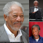 Morgan Freeman Stuns With Shaved Head And Puzzles Fans With Gloved Hand