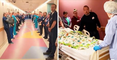 Family And Hospital Staff Gather To Sing ‘Amazing Grace’ As Dying Toddler Is Taken To Donate Organs