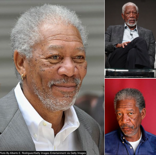 Morgan Freeman Stuns With Shaved Head And Puzzles Fans With Gloved Hand