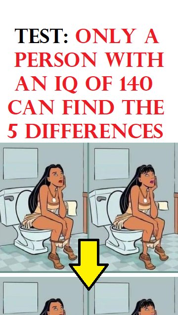 Test: Only a person with an IQ of 140 can find the 5 differences