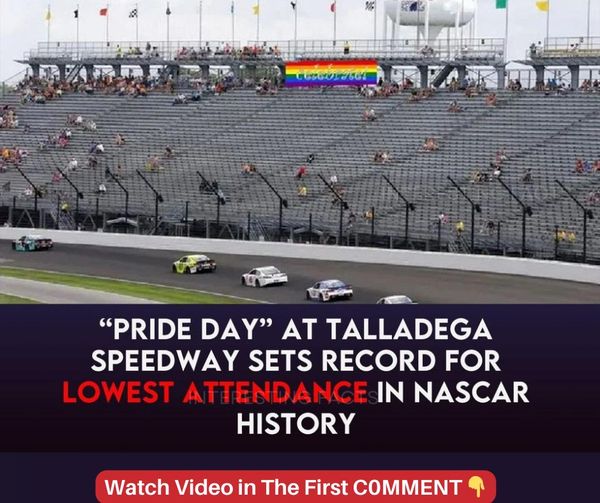 “Pride Day” at Talladega Speedway Sets Record For Lowest Attendance In NASCAR History