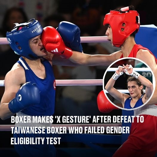 Boxer makes ‘X gesture’ after defeat to Taiwanese boxer who failed gender eligibility test