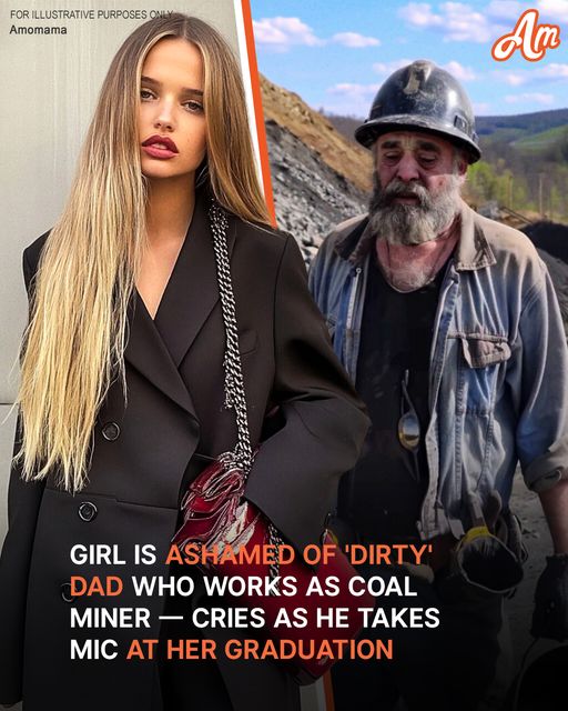 Girl Is Ashamed of ‘Dirty’ Dad Who Works as Coal Miner, Cries as He Takes Mic at Her Graduation